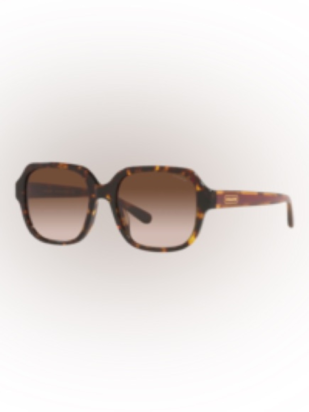 Coach Tortoise Square Women's Sunglasses - Brown Lenses